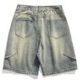 thumbnail image 3 of LIBRCLO Mens Denim Shorts with Pockets, Baggy Classic Casual Jean Shorts for 2026 Mens Clothes, 3 of 4