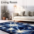 thumbnail image 2 of ODIKA 3'x5' Machine Washable Non-Slip Area Rug, Radiant Patterned with Mosaic Design High Traffic Rug, Blue, 97952, 2 of 7