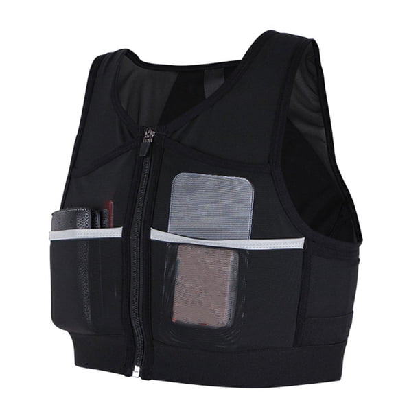 Chaleco para correr Cola Bolsa de pecho reflectante transpirable Equipo para correr M