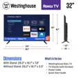 thumbnail image 4 of Restored Westinghouse 32-inch Edgeless Roku TV 720p 60Hz WR32EX2100 (Refurbished), 4 of 8