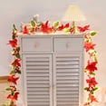 thumbnail image 2 of Billuyoard Guirnalda navideña ABS Decoraciones Fiesta Decoración para el hogar Pared Puerta Flores Vid Bayas Festival Guirnaldas colgantes Kits de decoración para fiestas Tipo F, 2 of 6