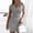 Gray, variant on Spring Tops for Women Womens Plus Size Dresses $5 Women Fashion Summer Sexy Solid Color Zipper V-Neck Short Sleeve Mini Dress Gifts for Women