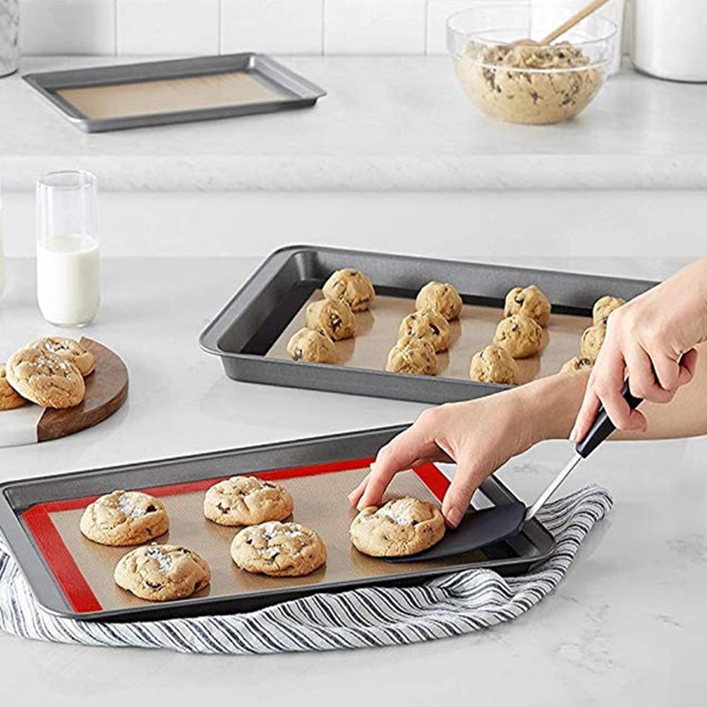 3 Pcs Non-stick Baking Pads Heatproof Baking Mat Toaster Oven Non Stick Grill Mat Baking Tool
