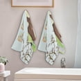 thumbnail image 4 of SKYSONIC 2 Pack Vintage Easter Bunnies Hand Towels, Colorful Eggs Kitchen Towel Ultra Soft and Absorbent,Decorative Fingertip Face Towel for Bathroom Hotel, 28.3"x14.4", 4 of 6