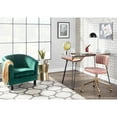 thumbnail image 5 of Indoor Home Office Furniture Tania Contemporary Task Chair In Gold Metal And Pink Velvet, 5 of 11