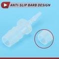 thumbnail image 5 of Unique Bargains Plastic Hose Barb Fitting 1/16" to 1/4" Hose ID Connectors Aquarium Plastic Clear 5 Pcs, 5 of 7