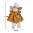 thumbnail image 3 of Christmas Angel Doll Hanging Ornament, Cute Elk Plush Angel Ornaments for Christmas/Holiday/Party/Wedding（pink）, 3 of 3