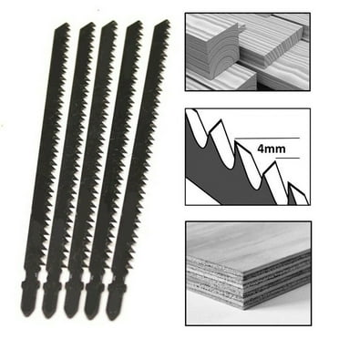 chengsi 6 PIECE ASSORTED UNIVERSAL JIG SAW BLADES PACK Jigsaw Wood Metal Shank