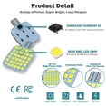 thumbnail image 3 of Bombillas LED Xishwon T10 921 922 912 194 6500 K 12 V 10 unidades, 3 of 7
