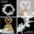 thumbnail image 3 of Efavormart Real Feathers LED Light Up Cake Topper Adjustable Wedding Cake Decor, 3 of 11