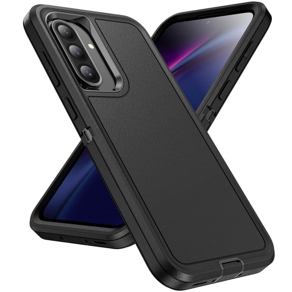 3 in 1 Military Grade Phone Case compatible with Samsung Galaxy A17 5G, Silicone Heavy Duty Rugged Shockproof Protective Cover