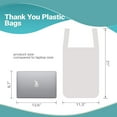 thumbnail image 3 of Pack of 1000 Gracias Plastic Bags 11.5 x 6.5 x 21. Carry-Out T-Shirt Bags 11 1/2 x 6 1/2 x 21. Thickness 0.65 mil. Reusable Preprinted Shopping Bags. Poly Bags for Shopping, Restaurant, Clothes., 3 of 6