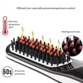 thumbnail image 4 of Dalazy Ceramics Beard Straightener Brush Anti-scalding Ceramic One Hand Operation Light Weight Charging, 4 of 6