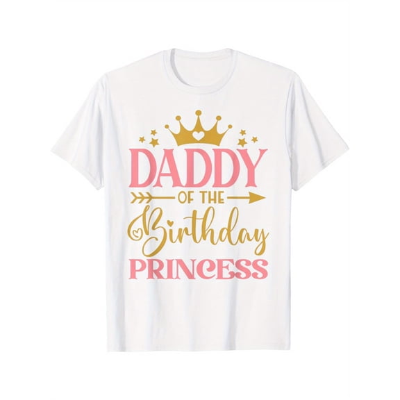 Dad of the Birthday Princess Shirt, Birthday Family Matching Tee, Father Daughter Birthday Gift