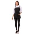 thumbnail image 4 of Delantal Chef Works con tres bolsillos, unisex, negro, talla única, 4 of 5