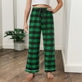thumbnail image 6 of NIEWTR Pajama Pants Boys Girls Lounge Pants Super Soft Boys Girls Pajama Bottoms with Pockets Drawstring Plaid Pajama Pants 7-18 Years(8-9 Years,A21-Green), 6 of 9