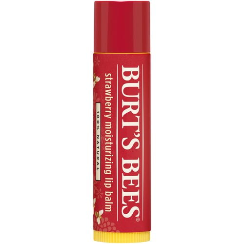 Burt's Bees Strawberry Moisturizing Lip Balm, 0.15 oz