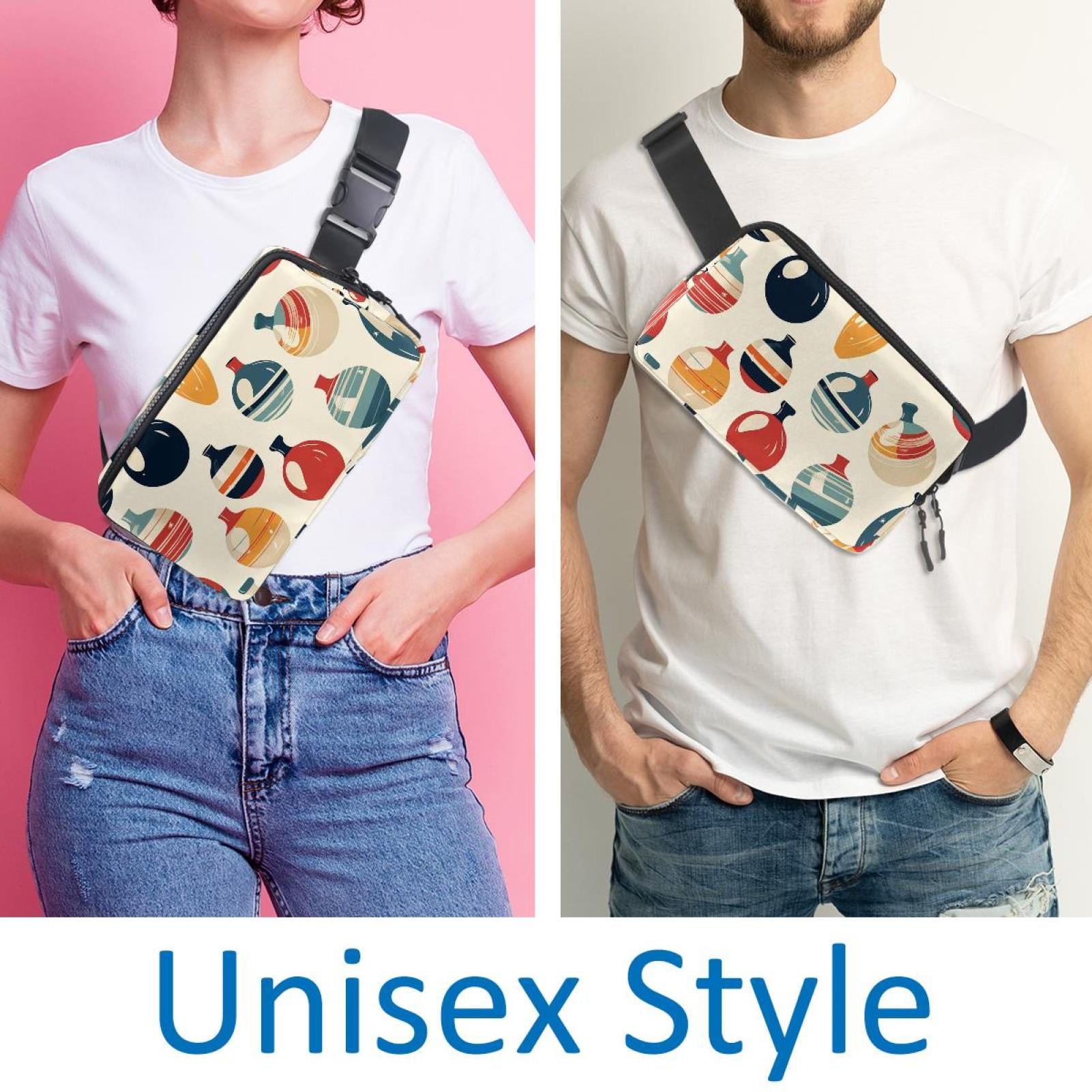 Bowling Lightweight Adjustable Running Belt Waist Bag with Extension Strap - Unisex