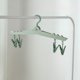 thumbnail image 4 of Organizador portátil de percha plegable | Percha de ropa de viaje que ahorra espacio | Plástico duradero | Gancho ajustable | Multifuncional para el hogar y el camping | Amarillo/Verde/Blanco, 4 of 6