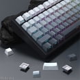 thumbnail image 2 of Wob Rainy75 Keycaps 133 Keys Gradient PBT DYE SUB Key Caps Cherry Profile Keycaps for Sugar65 LEOBOG Hi75 Hi8 Aluminum Keyboard, 2 of 7