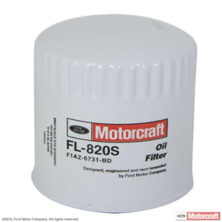 MotorCraft Oil Filter, FL820S (Best Oil Filter Brand)