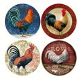thumbnail image 2 of Letrero Lata Pollo Metal Retro Pintura Hierro Rectangular Pared 30x30cm 4 Uds., 2 of 9