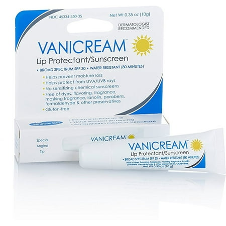 Vanicream SPF 30 Lip Protectant 0.35 oz (Best Sun Cream For Lips)