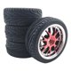 thumbnail image 2 of 4 neumáticos de goma RC de 66 mm para WLtoys 144001 124018 para modelos HSP de coche todoterreno. rojo, 2 of 7
