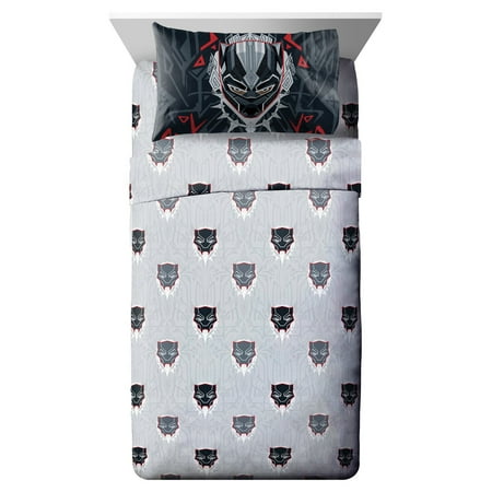 Carolina Panthers Twin Sheet Set - Marvel Black Panther Wakanda Twin Sheet Set