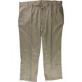 thumbnail image 1 of Tasso Elba Pantalones casuales con cordón de lino para hombre, marrón, 2XLTW x 35L, 1 of 2