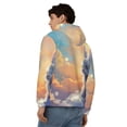 thumbnail image 4 of Goofa Sunshine Colorful Cloud Rabbit Pattern Mens Full-zip Hoodie, Zip-up Pullover Hooded Sweatshirt, Kangaroo Pocket Hoodie Ideal for Daily Wear, Travel, and Home-XX-Large, 4 of 5