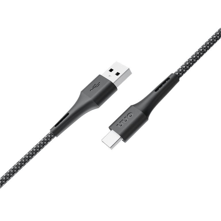 onn USB-A to USB-C Braided Charging Cable 6ft (3-Pack) photo 4