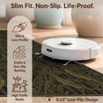 thumbnail image 6 of Design&I 8'x10' Washable Area Rug Sleek Flatweave Pet Friendly Antique Serpent Avian Bamboo Design Dark Gold Bronze Decorative for King Size Bedroom, Under Bed, 6 of 7