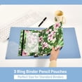 thumbnail image 5 of ALAZA 2 Pack Pencil Pouch Blossom Flower Pencil Case for 3 Ring Binder Clear Window Pencil Bag Organizers, 5 of 6