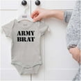thumbnail image 5 of Army Brat Funny Military USA Child Romper Boys or Girls Infant Baby Brisco Brands 18M, 5 of 6