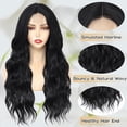 thumbnail image 7 of European Women's High Temperature Silk Large Long Curly Hair Wig with Headband, 7 of 7