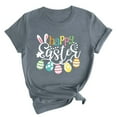 thumbnail image 2 of Tops pour Femmes 2024 Casual Été en Vrac Plus Size Pâques Blouse Imprimée Graphique Tops Mode Col Rond Manches Courtes T-shirt, 2 of 4