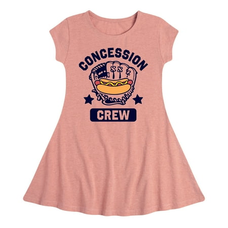 

Instant Message - Hotdog Concession Crew - Girls Fit And Flare Cap Sleeve Dress