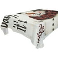 thumbnail image 4 of BZSMCE Square Tablecloth Snowman with The Words Pattern Tableclothes, 4 of 9