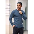 thumbnail image 5 of COOFANDY Mens Knit Sweater Casual Henley Shirts Long Sleeve Pullover Sweater Button Down Shirts Fall Tops, 5 of 8