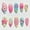 01, variant on 30Pcs Summer Beach Shell Hand-Painted Press-On Nails, 3D Stereoscopic Flower, Butterfly & Heart Design, High-Quality Removable Nail Tips for Women