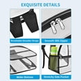 thumbnail image 6 of Clear Bag Mochila Transparente Transparent Backpack Stadium Approved, MiniClear Bookbag, Durable PVC Waterproof, Heavy Duty Backpack for Men Women, 6 of 6