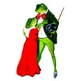 thumbnail image 3 of CafePress - Frog Lovers Women's Light Pajamas - Women's Short Sleeve Print T-Shirt and Pants Light Cotton Pajama Set, 3 of 7