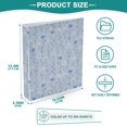 thumbnail image 4 of Three Ring Binder Light Blue and White Wildflowers 1.5 Inch Round Binder D-Rings for Office Supplies and More, 4 of 10