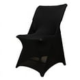 thumbnail image 2 of BalsaCircle Fitted Black Premium Spandex Stretchable Lifetime Folding Chair Cover Party Events Decorations Supplies, 2 of 8