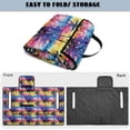thumbnail image 5 of COEQINE Golf Cart Accessories Seat Covers with 4 Pockets, Foldable Design for Easy Carry Quilted Towel Seat Cover Easy to Install for EZGO Yamaha Club Cars, Trendy Artistic Tropical Palm, 5 of 8