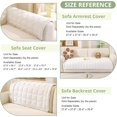 thumbnail image 2 of Couch Cover Sofa Covers 2 3 4 Seater, Couch Cover for Dogs Washable, Non Slip Furniture Protector Sofa Slipcovers for Sectional Sofa (35.4" x 63", White), 2 of 11