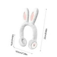 thumbnail image 3 of CxhicLuv Thanksgiving Bunny Ears Bluetooth Headphones, Animated Wireless Earphones for Kids, Holiday-Themed Headphones with High-Quality Sound & Comfortable Fit, 3 of 6