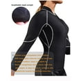 thumbnail image 6 of LELINTA Women's Neoprene Sauna Vest Waist Trainer Corset Long Sleeves Gym Hot Sweat Suit Weight Loss Workout Body Shaper, 6 of 7