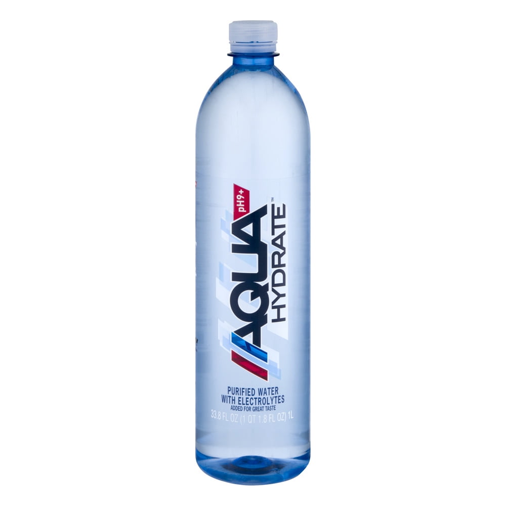 AquaHydrate Purified Water with Electrolytes, 33.8 Fl. Oz. Walmart